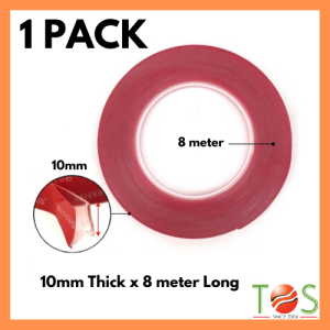 ETOS【READY STOCK】NISSHO Clear / Transparent Double Sided Tape Heavy Duty Adhesive Tape Packaging Acrylic Foam Tape