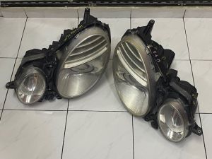 Mercedes Benz W211 Original E Class Kompressor Facelift Front Lights Headlamps Ballasts and Bulbs (Used)