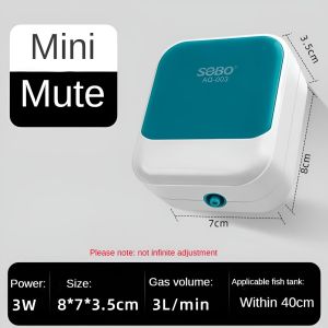 Aquarium Air Pump - True Explosive Oxygen Ultra Silent <30dB All-Copper Motor Infinite adjustment 4L/Min