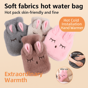 Cute cartoon removable and washable hot water bag