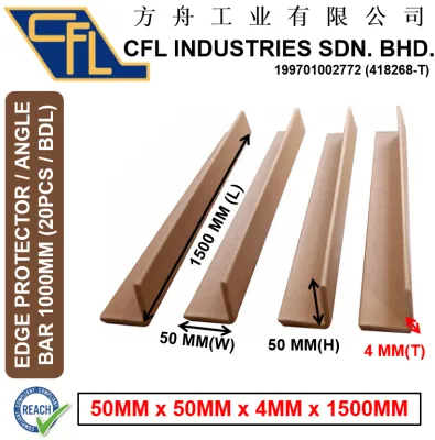 EDGE PROTECTOR / ANGLE BAR / CORNER BOARD [CFL] (1500MM (L) x 35MM x 35MM x 3MM) / (1500MM(L) x 50MM x 50MM x 4MM) x 20 PCS / BDL 护边器 / 边缘护角/角板