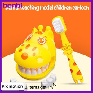 banbi 4pcs Kids Pretend Play Toy Dentist Check Teeth Model Set Educational Learing Toy