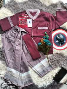 setelan koko sarkoci anak laki laki /Busana muslim anak laki laki sarkoci/koko anak 1th-12th sarkoci lengan panjang bahan katun toyobo