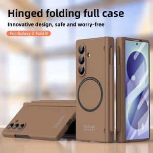 For Samsung Galaxy Z Fold 8 Ultra Case Luxury Wireless charging With tempered glass film Protective Back Cover Bumper