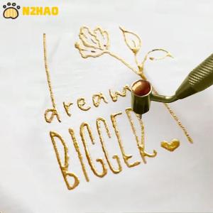 【N2HAO】 Slanting Fine-line Paint Pen Fluid Writer Pen Writer Paint Applicator Pen