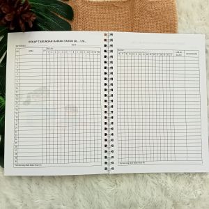 BUKU REKAP TABUNGAN LEBARAN JILID SPIRAL 100 HAL NON-CUSTOM