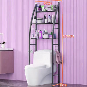 3 Tiers Bathroom Shelves Rack Toilet Cabinet Shelf Balcony Washing Machine Storage Organizer