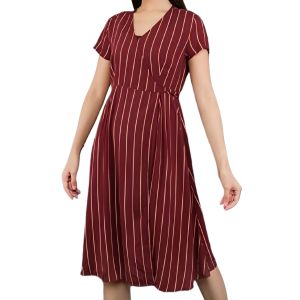 O*d n*vy womens short sleeve red stripped kimono dress / DRESS WANITA BRANDED