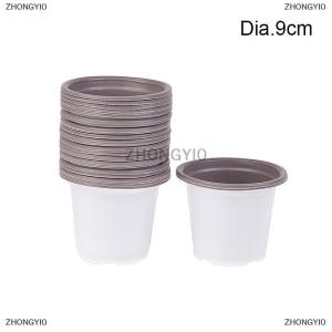 [COD] ZHONGYI0 10 chiếc Chậu hoa nhựa trồng trọt cho cây mọng nước Chậu Hoa Nhỏ Trồng Cây Giống đơn giản chậu ươm dày