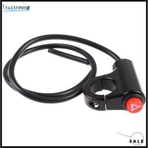 【liujinpeng】 สวิตช์สวิตช์ไฟเตือนรถจักรยานยนต์พร้อมสายเคเบิลสำหรับยานพาหนะไฟฟ้าไฟเตือนฉุกเฉินไฟกะพริบสัญญาณไฟกะพริบสีแดงอุปกรณ์เสริมรถจักรยานยนต์