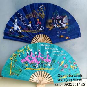 Quạt tiểu cảnh nhiều mẫu kích thước xòe rộng 50cm
