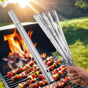 เตาบาร์บีคิว15ชุดเตาบาร์บีคิวอุปกรณ์งานปาร์ตี้ที่ใช้ซ้ำได้อุปกรณ์ชุดประกอบอาหารสแตนเลสสตีลที่ทนทาน