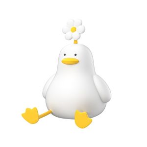 MIKE DUNBAR USB Rechargeable Duck Night Light Soft Light Dimmable Touch Sensor Lamp Bedside Lamp Cartoon Animal Night Lamp Bedside Decoration