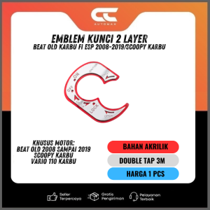 EMBLEM KUNCI TWO TONE BEAT KARBU OLD 2018-2019 SCOOPY KARBU VARIO 110 KARBU