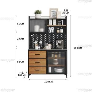 Ironwork Kitchen Cabinets Rock Plate Sideboards High Cabinets Industrial-style Tea And Water Cabinets Coffee Storage Cabinets