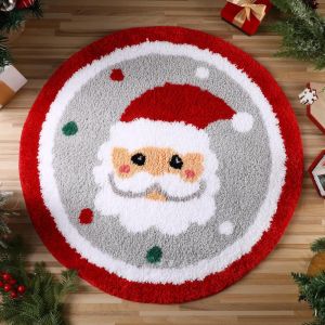 NAELIN Hấp thụ nước Thảm cửa Giáng sinh Thấm hút Thiết kế ông già Noel Tấm thảm cửa Đa chức năng Nhỏ Thảm cửa Sử dụng trong phòng tắm