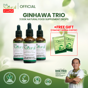 Dok Natural Herbal Food Supplement Drops | Sambong Banaba Stevia | 3 x 50ml | FDA Registered | No Approved Therapeutic Claims