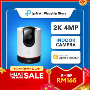 TP-Link 4MP/2K QHD Security AI CCTV With Smart Detection and Notification Wifi & Wireless Home IP Camera Pan/Tilt Tapo C225