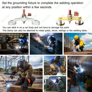 PANDA Klem Las Magnet Klem Welding Magnet Las Grounding Kepala Logam untuk Kabel Massa Mesin Travo Las Listrik Dukungan Magnet Penjepit Tanah Tanpa Ekor Magnetic ground clamp Welding magnet head [Stok&Pengiriman Cepat]