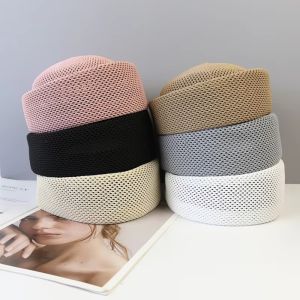 PURETEN Summer Hard Berets Caps Outdoor Mesh Painter Hat Retro Breathable Women Sun Hat Pillbox Hat