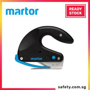 MARTOR Secumax Opticut Push-Cut Safety Cutter with Teflon-Coated Metal Foot Ergonomic Design 7.3mm Cutting Depth for Film Foam and Packaging Materials