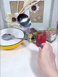 Large Size Stainless Steel Soup Spoon Public Sharing Spoon for Restaurants Home Dinner Party PAZU