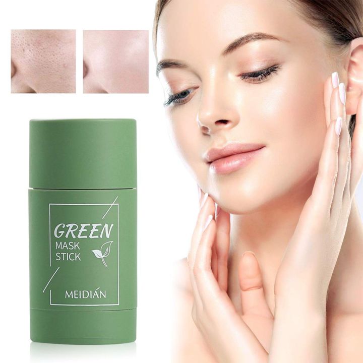 summer girl Green Tea Cleansing Solid Mask Acne Cleansing Beauty Skin ...