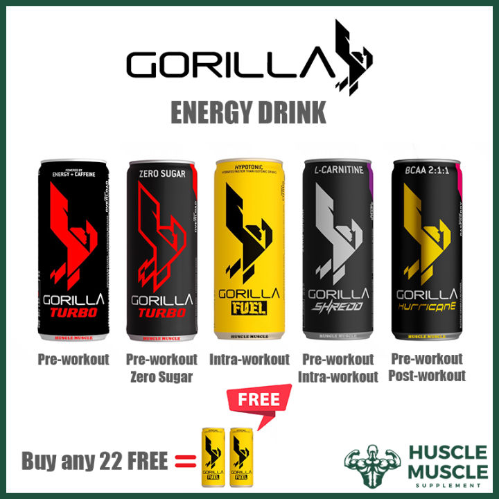 GORILLA ENERGY DRINK - Energy Booster | Hydration | Fat Burner | BCAA ...