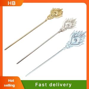 HB 10 Pieces Alloy Phoenix Feather Welding 163x3.3MM Iron Hair Stick Diy Jewelry Accessories