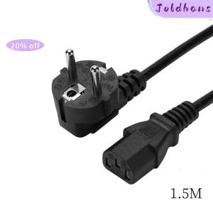 Joldhans EU Plug Power Cable Power Adapter Extension Cord For Asus Dell HP Notebook TV Monitor PC Computer Printer PC Laptop