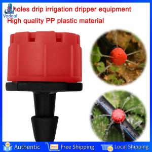 [Vodool Home Mall] 500Pcs 1/4 Inch Adjustable Drip Irrigation Emitters Rotating Sprinklers Micro Drip Irrigation Sprinklers for Watering System