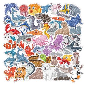 (🇸🇬 Local seller)Holographic Shiny Stickers Cute Animal Stickers Kawaii Stickers for Girls Teens Kids Stickers Perfect for Crafting and Decoration