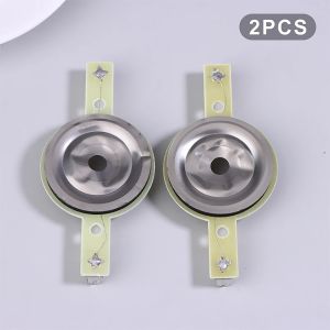 WAPKTY 2Pcs Hình tròn Cuộn dây âm thanh của loa tweeter Phim Titan 254MM Cuộn dây Treble của loa Nhôm bọc đồng Phụ tùng sửa chữa loa âm thanh Dịch vụ bảo trì và sửa chữa thiết bị âm thanh loa treble.