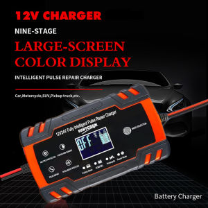 Original Car Battery Charger Japan Made 12/24V Intelligent Pulse Repair Battery Fast Charging Automatic Voltage For Charging