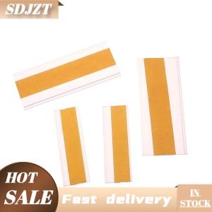 SDJZT 50Pcs Self Adhesive Price Tag Holder Supermarket Price Signs Price Tag Display Shelf Price Label Holder Clear PVC