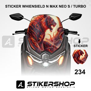 stiker whiensield - visor - tameng - variasi motor n max neo s - turbo gambar keren 233 - 240