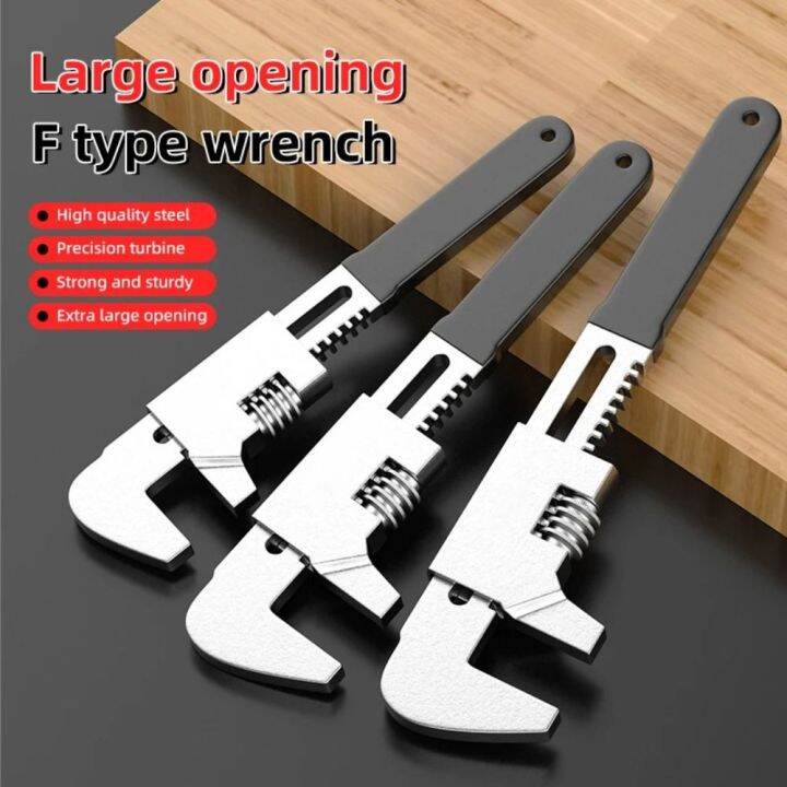 USEFUL TOOL Large Open End F-Type Adjustable Wrench Versatile Flexible ...