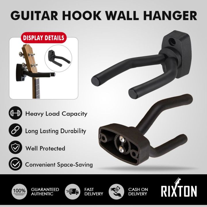 Rixton Wall Mount Guitar Hook Short Hook Wall Hook Guitar Wall Guitar ...