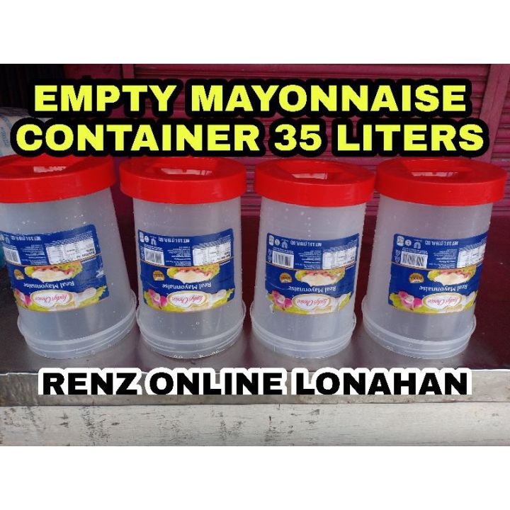 EMPTY MAYONNAISE CONTAINER / HEAVY DUTY JAR 3.5 Liters / USED CONTAINER