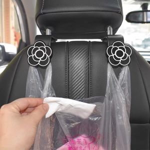 💟 GIÁ RẺ 💟 Móc Treo Đồ Ô Tô Hoa Trà Trang Trí Xe Hơi Siêu Xinh-Móc Sau Ghế - Móc Mini Taplo