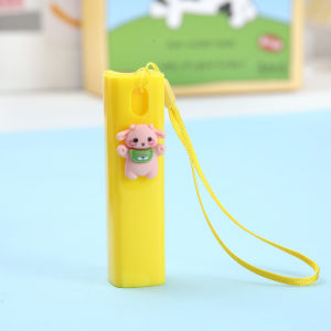 Flying Bear ขวดสเปรย์การ์ตูนน่ารักสายคล้องพกพาขนาดเล็กขวดเก็บขวดสเปรย์ขนาดเล็กฆ่าเชื้อแอลกอฮอล์สำหรับเดินทาง Parfum Losion