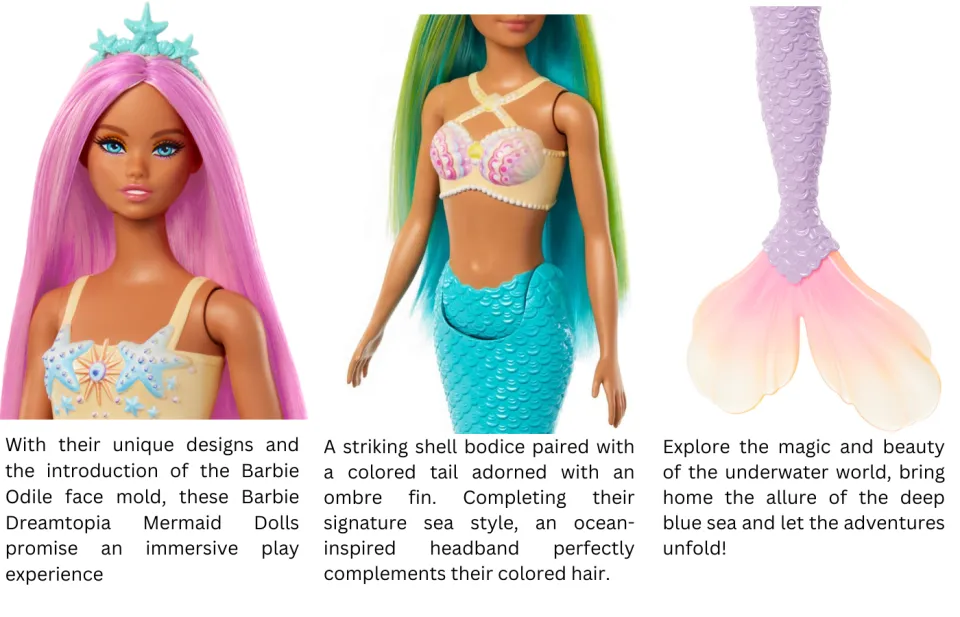 Mermaid Barbie Ombre Hair Barbie Dreamtopia Fairytale New
