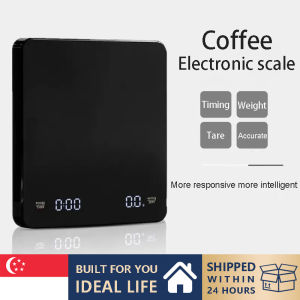 SG [IN STOCK] Rechargeable Coffee Scale High Precision Pour Over Drip Espresso Scale Scale With Timer 3kg Max Capacity 0.1g Graduations