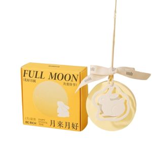 OKDEALS01 Non-fire Hanging Aromatherapy Rabbit Pendant Scented Car Fragrance Diffuser Decoration Tools Plaster Mid-Autumn Festival Gift Car