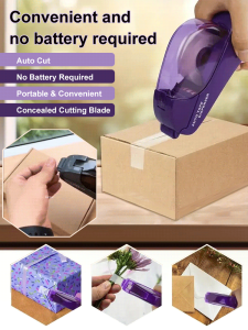 Hand Held Smart Tape Cutter Stationery Tape Dispenser Transparent  Hand-Held Adhesive Tape Machine