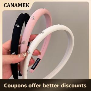 【 CANAMEK 】 Headbands Hair Accessories For Girls Women Band Korean Bow Fairy 2024 Hoop New In Sweets Kawaii Cute Things