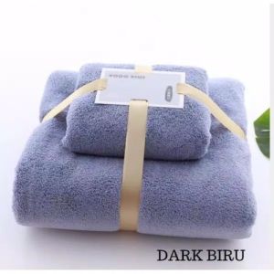 Promo Paket Handuk 2 in 1 POLOS Bahan Mickrofiber Halus dan Lembut Kualitas Import - Handuk Badan dan Wajah Lembut Handuk Mandi Olahraga Catton Towel Serap Air - HANDUK MANDI DAN WAJAH 2 IN 1