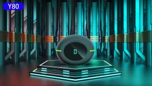 Y80 TWS EarPods ชุดหูฟังไร้สายบลูทูธ5.1แบบพกพาในหูชุดหูฟังบลูทูธกันน้ำพร้อมไมโครโฟน