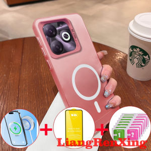 [4 in 1] with tempered glass case for Infinix smart 9 hot 50i Hot 50 5G 2024 phone case hard case TPU shockproof cover new design aesthetic wireless cymbs01