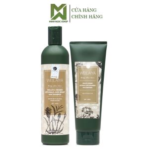 DẦU GỘI XẢ CHỐNG RỤNG KÍCH MỌC TÓC GỪNG HÀ THỦ Ô WEILAIYA GỘI XẢ GỪNG NÂU 400ML + 250ML CHÍNH HÃNG
